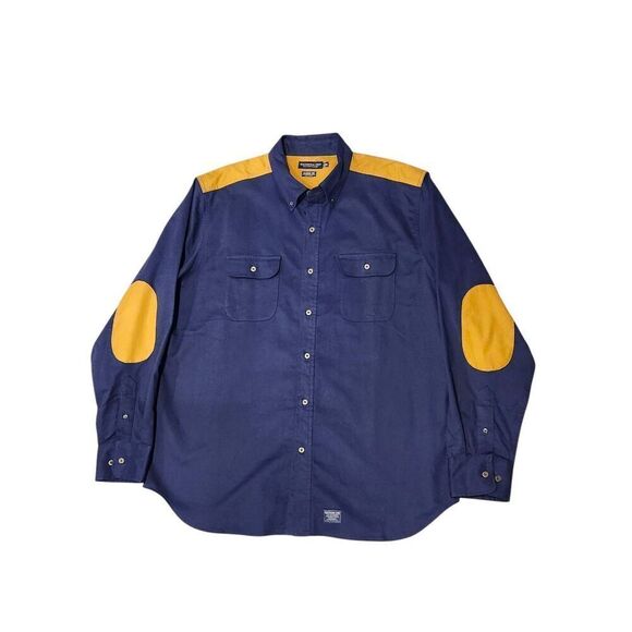 Southern Tide double chest pocket button up mens large Elbow pad Lyocell cotton. - Picture 2 of 7